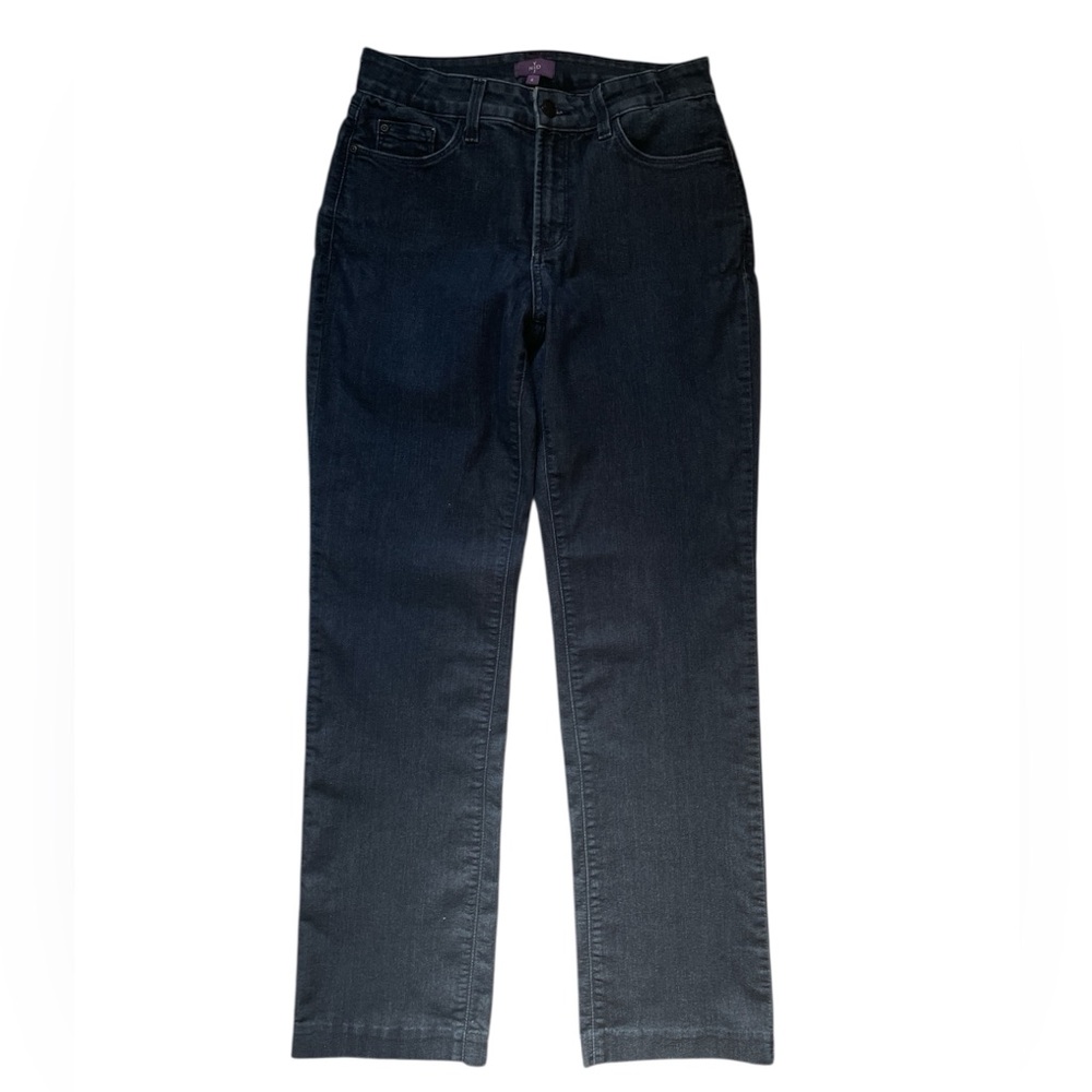 NYDJ jeans size 6. Straight leg, Dark wash, gently used - Picture 2 of 9